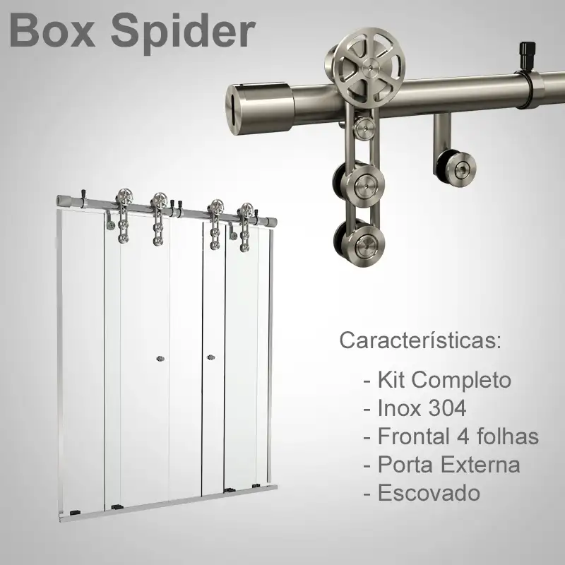 Frontal 4 Folhas Escovado